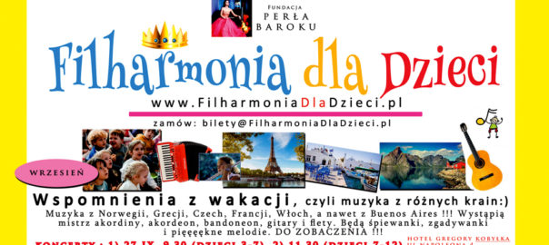 Koncerty edukacyjne Filharmonia dla Dzieci Kobyłka Zielonka